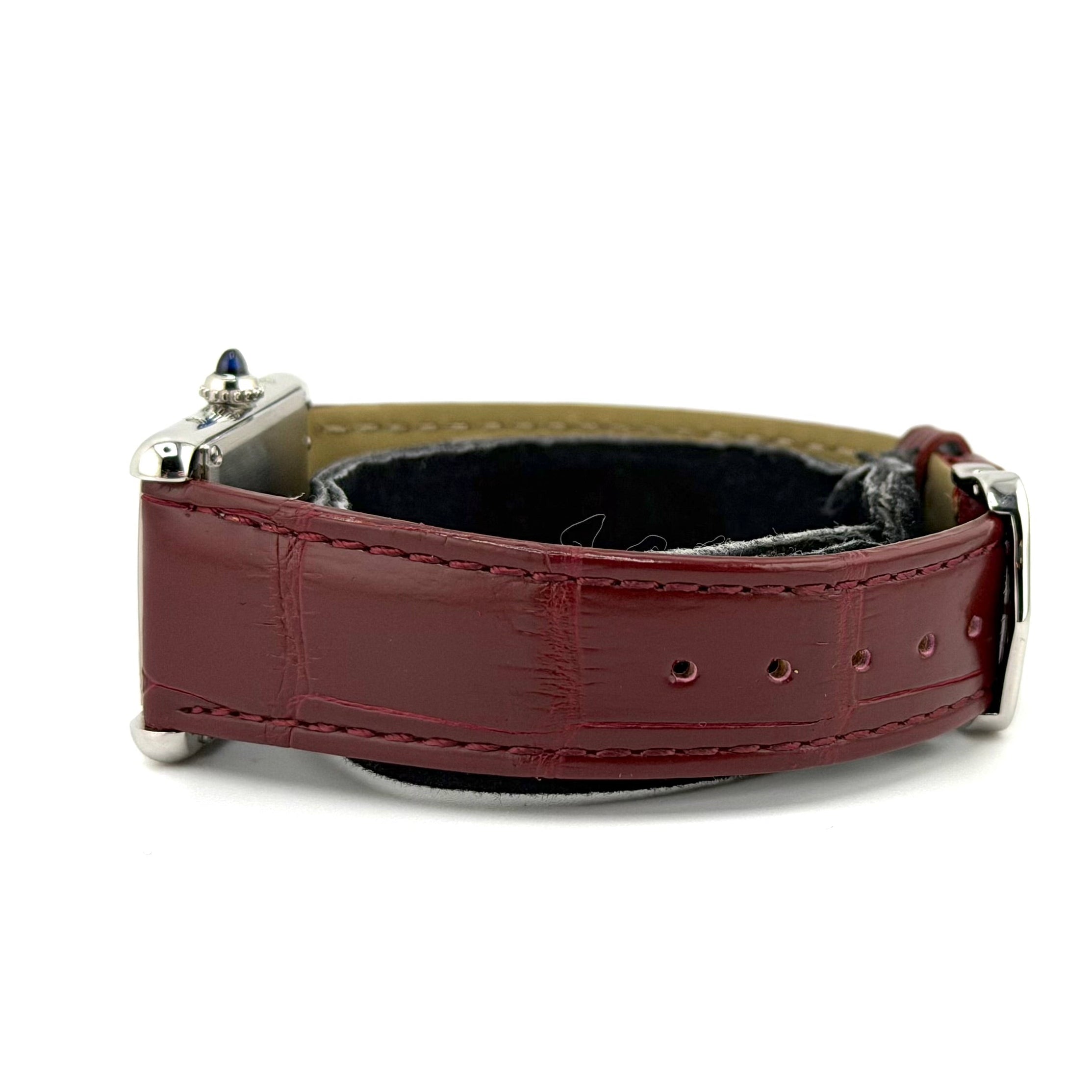 Cartier tank bordeaux