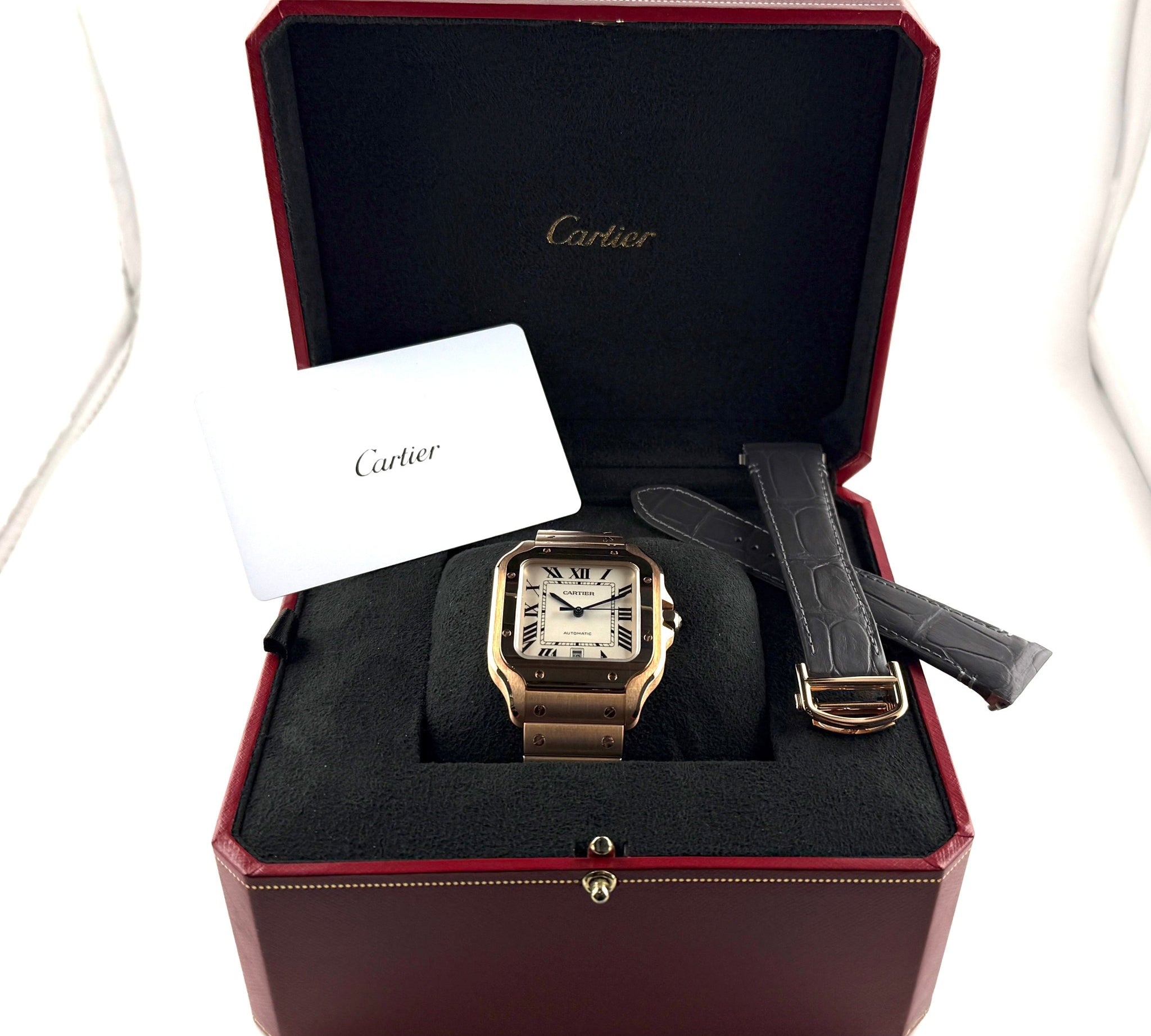 Cartier Santos Oro Rosa - Zorzoli Orologi