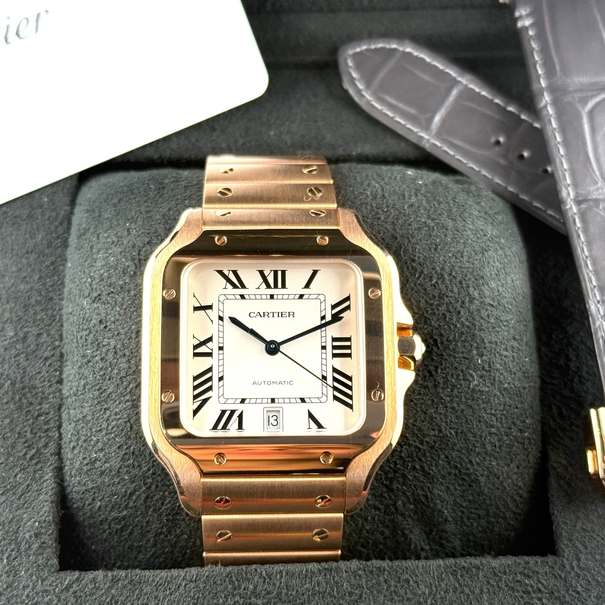 Cartier Santos Oro Rosa - Zorzoli Orologi